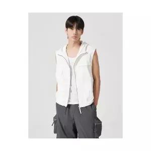 에잇세컨즈 8SECONDS 경량 나일론 후드 베스트 화이트 (214739AY11) 214739AY11 139123