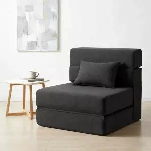 베개 전환형 의자 바닥 소파 및 수면 매트리스가 있는 SUYOLS 접이식 침대 거실/기숙사/객실/홈