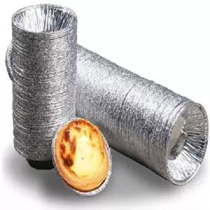 에그타르트 알루미늄 호일 용기 접시 세트 디저트 베이킹