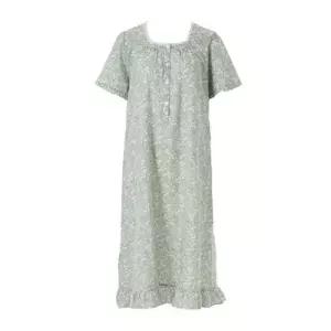 [갤러리아] 여)가볍고 부드러운 면레이온 잔꽃나염 요루 파자마 원피스 잠옷(WGN7182W)