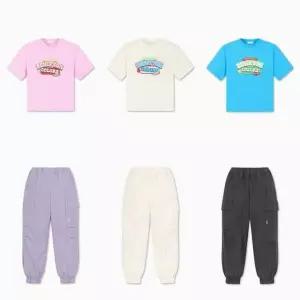 [갤러리아] 베네통키즈G 로고플레이티셔츠조커팬츠세트 QATS20631/QAPT04511