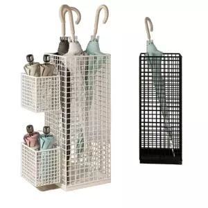 철제 우산꽂이 현관 꽃이 카페 우산 장 업소용 보관함 거치대 대용량 하얀