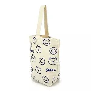 캔버스에코백 캔버스 에코 미니 토트 데일리백 백 코디 심플 파우치포함 데일리가방 출근 팩