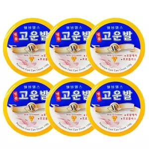 웰빙헬스 명품 고운발 크림 110g 6개 발각질 굳은살 풋케어