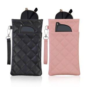 FLYINGMAGE 더블 선글라스 남성용 여행용 스퀴즈 여성용 듀얼 케이스 소프트 안경