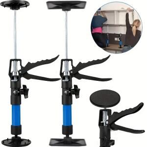 조정 가능 텔레스코픽 스틸 핸드 잭 지지대 로드 캐비닛 보드 리프팅 워크 브래킷 30-59cm