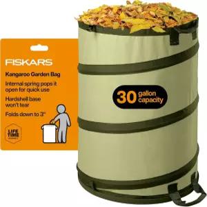 마당 쓰레기를 위한 튼튼한 하드쉘 바닥이 있는 피스카스 캥거루 접이식 정원 가방 잔디 관리 및 가꾸기용