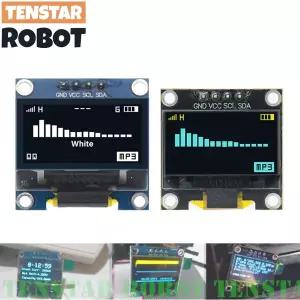 TENSTAR 0.96 인치 OLED SSD1306 흰색/파란색/노란색 128X64 IIC I2C 직렬 디스플레이 모듈 12864 LCD 스크
