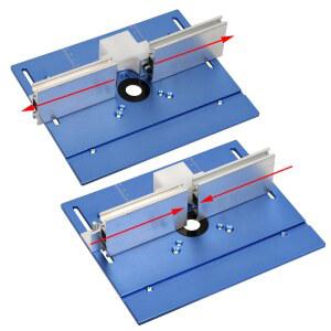 다기능 목공 게이지 벤치 마이터 테이블 라우터 알루미늄 기계 트리머 삽입 플레이트 조각