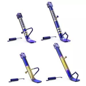 조정 가능한 오토바이 킥 스탠드 사이드 홀더 Motorcross 스쿠터 EBike Universal 용 주차 랙 지원 발