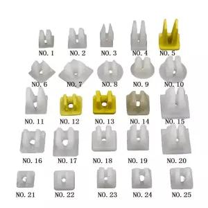 50 Pcs 믹스 자동차 고정 나사 사각형 둥근 머리 너트 그로멧 클립 플라스틱 스냅 패스너