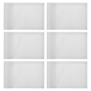 패티킬 7 x 5 인치 골프 깃발, 6 개 420D 나일론 미니 정원 핀 깃발 휴대용 타겟 야외 실내 마당 뒷마당 정원용 튜브 삽입, 흰색