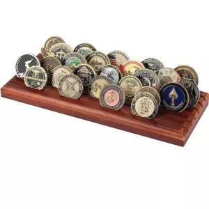 코인거치대 사각형 군용품 액자 코인 브로치 보관함 주화