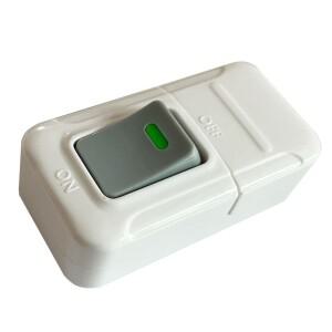 1PC 흰색 ON OFF 푸시 버튼 스위치 테이블 Led 조명 온라인 중도 제어 택시 침대 옆 램프 전원 10A 250V