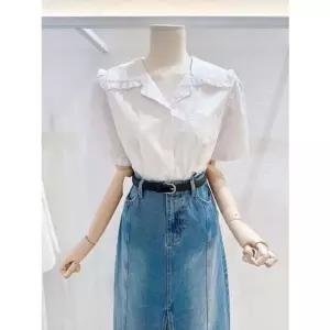 [갤러리아] [LAP]러 오픈카라 레이스블라우스 (AR2WB463)