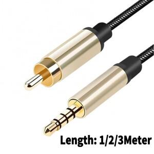3.5MM 잭 스테레오 HiFi 디지털 동축 Aux 오디오 케이블 비디오 SPDIF RCA-RCA 남성용 앰프 플레이어 TV 박