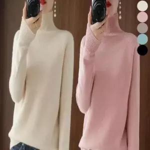[SBD] 니트 포근한 목폴라 터틀넥 폴라티 하이넥 여성 기본