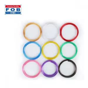 와이어 공예 메탈릭 철사 두께 6mm x 1M 5개입