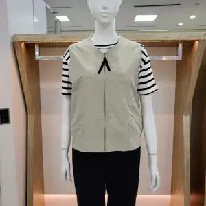 [해리앤]해리앤 DP01 베이직 나일론 집업 숏 베스트 YPSP6607 (10222052)