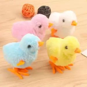 태엽 작동 인형 완구 반려동물 놀이 훈련 실내 활동 스트레스 해소 오리 모형