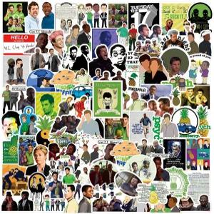 100개의 심리 상품 스티커 팩 재미있는 TV 쇼 물병용 비닐 방수 노트북 스케이트보드 휴대폰 범퍼 자동차