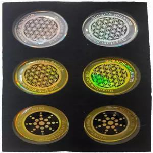 12개의 EMF 스티커 차단기가 휴대폰 케이스 및 전자 기기 WiFi 5G 태블릿 노트북 컴퓨터 TV 모니터