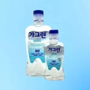 가그린 제로 구강청결제 750ml + 250ml 750ml 2세트