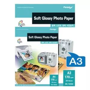 폼텍 소프트 포토용지 IH1032 180g A3 20매