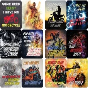 크리아노소 재미있는 오토바이 스티커 노트북 맥북 그래피티 스케이트보드 자동차 범퍼 자전거 여행 케이스