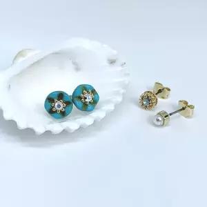 [핸드메이드] 블루가든 귀걸이