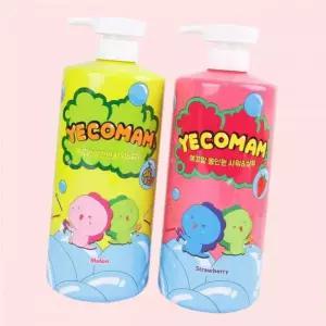 예꼬맘 대용량 1L 키즈 어린이 3in1 올인원 바스 앤 샴푸 x 2개세트 아기 바디워시 4312092