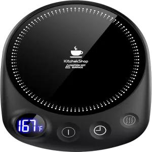 KitcheckShop 커피 머그 워머 가장 빠른 난방 및 최고 온도 데스크 자동 차단을 위한 컵 4가지 설정
