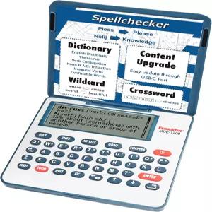 프랭클린 MDE1200 전자 사전 및 테사우루스 영어 동의어 철자 검사기 워드 게임 문법 도구 디지털 LCD