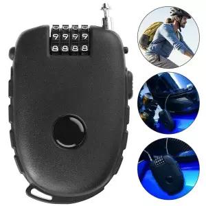 오토바이 헬멧 미니 암호 방지 자전거 케이블 철강 개폐식 조합 장치