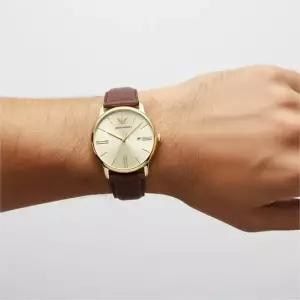 엠포리오 아르마니 아르마니 미니멀리스트 남성 가죽시계 AR11610 MINIMALIST)