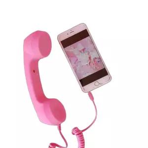 레트로 유선 수화기 핸드폰 통화 빈티지 데스크 인테리어 소품