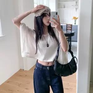 여자 봄 여름 시원한 루즈핏 가오리 케이프 니트