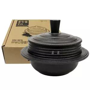 통주물 XE96AD33 가마솥 누룽지 무쇠 가마솥 무쇠 냄비 22CM