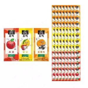 미닛메이드 조이 195ml 3종 오렌지32개+사과32개+망고32개 총96개