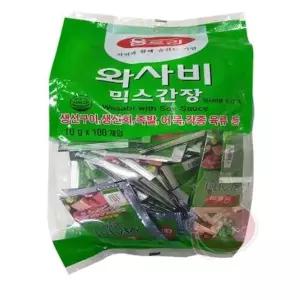 (BOX단위판매) 움트리 1회용 와사비믹스간장 10g 100입6봉