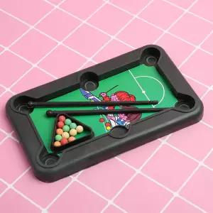 인형 집 엘프 액세서리 미니 탁상용 풀 세트 부모자식 대화 형 데스크탑 당구