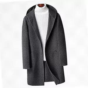 남자 모직 반코트 트렌치 간절기 가을 정장 하프 캐주얼 봄