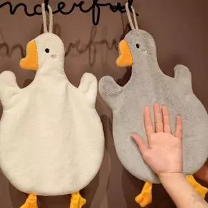 동물 캐릭터 손닦이 타월 주방 욕실 걸이형 흡수 속건 장식 귀여운 디자인 면 수건