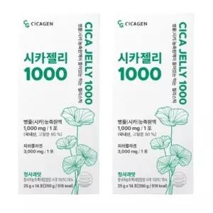 [단비] 시카젠 시카젤리 1000 청사과맛 14포 x 2개