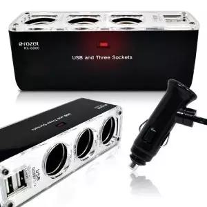 [RIZPICK]차량용 차량충전기 시거잭충전기 다기능 2포트 3구