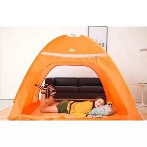 [셀러에이드]240x240 양문형 대형 난방 텐트 수면 자동난방텐트 침대텐트 동계