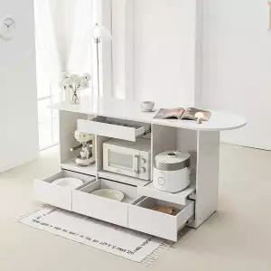 [신세계라이브쇼핑]파트 1700 LPM 라운드 홈바 테이블 서랍형 MD5328 (수도권무배)