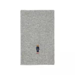 폴로랄프로렌 PC1464-032 솔리드 데님 베어 니트 머플러