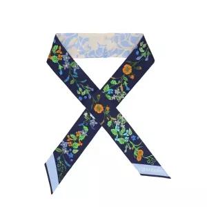 페라가모 32 1241 0789908 (321241 789908) 페가수스 프린트 스키니 트윌 실크 스카프