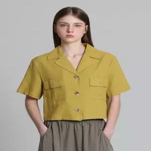 [오조크][오조크(OZOC)] 린넨 셔츠 카라 반팔 자켓 (택가격 138000원)